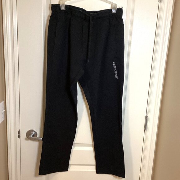 Eddie Bauer Men's Black Fleece Sweatpants Waist 30" Casual Activewear Sports - Picture 1 of 10